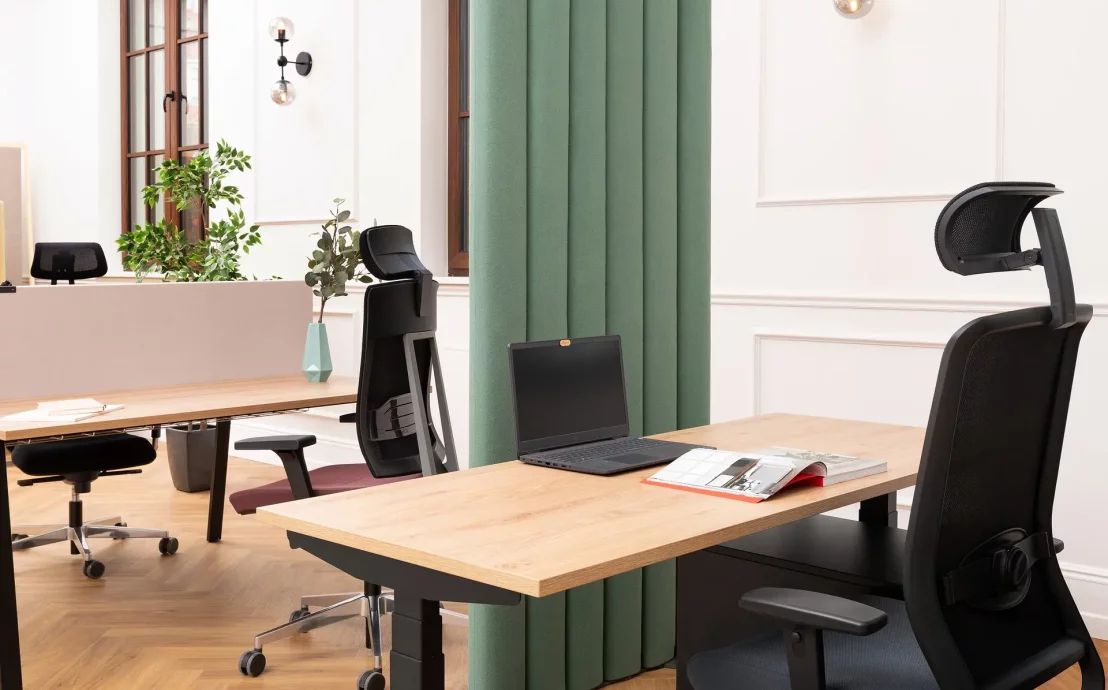 Büro eingerichtet von Büroflex – Maro Schreibtisch